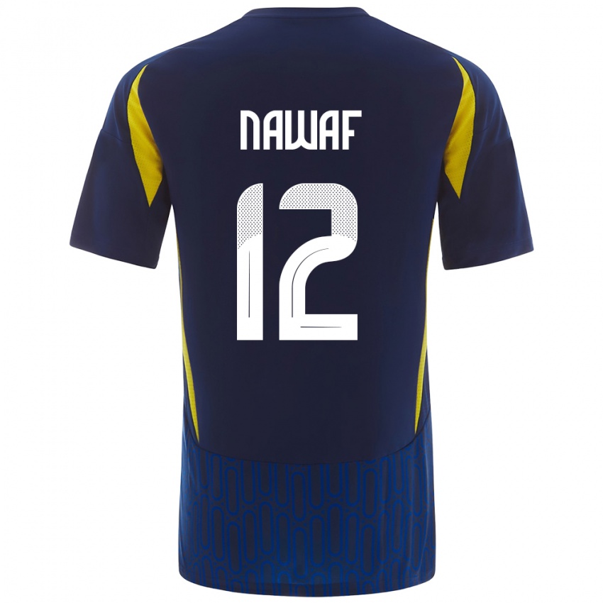 Damen Nawaf Al-Boushal #12 Blau Gelb Auswärtstrikot Trikot 2024/25 T-Shirt Österreich