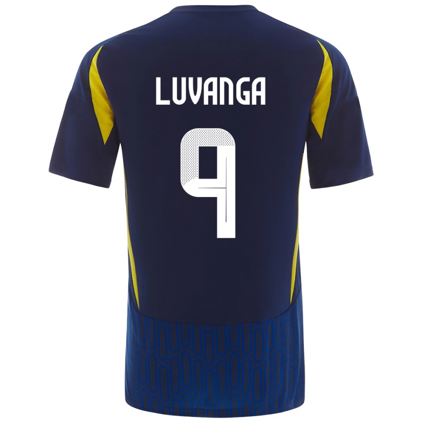 Damen Clara Luvanga #9 Blau Gelb Auswärtstrikot Trikot 2024/25 T-Shirt Österreich