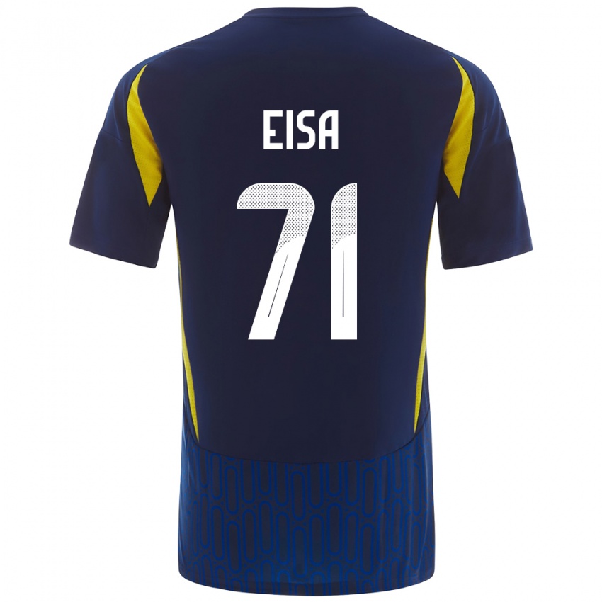 Damen Bayan Eisa #71 Blau Gelb Auswärtstrikot Trikot 2024/25 T-Shirt Österreich