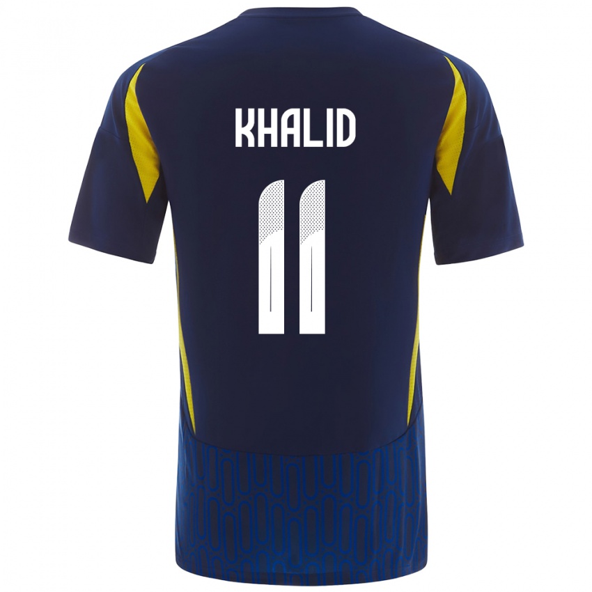 Damen Khalid Al-Ghannam #11 Blau Gelb Auswärtstrikot Trikot 2024/25 T-Shirt Österreich