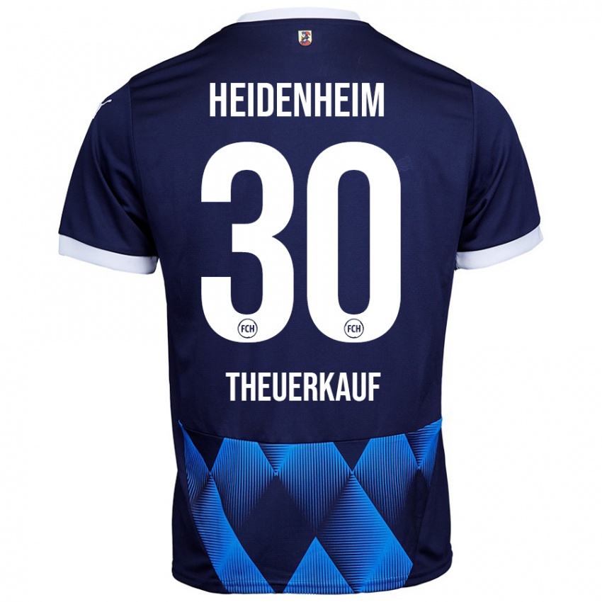 Damen Norman Theuerkauf #30 Dunkel Marineblau Auswärtstrikot Trikot 2024/25 T-Shirt Österreich