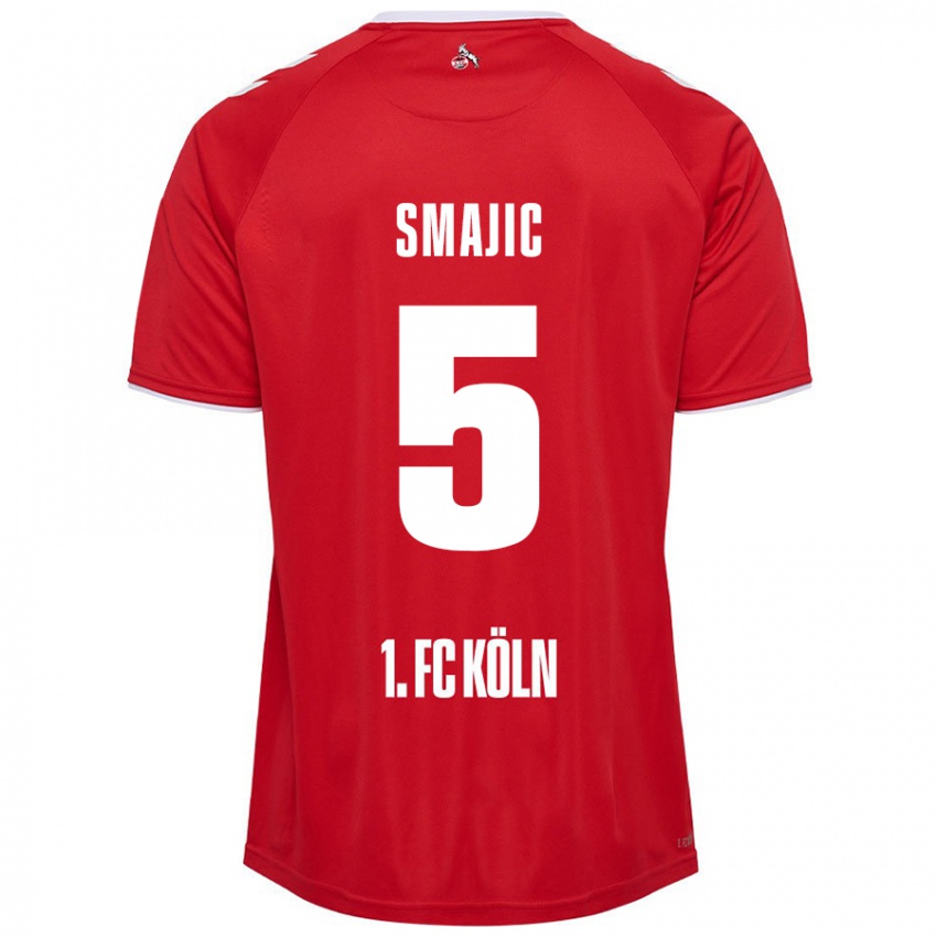 Damen Rijad Smajic #5 Rot Weiß Auswärtstrikot Trikot 2024/25 T-Shirt Österreich