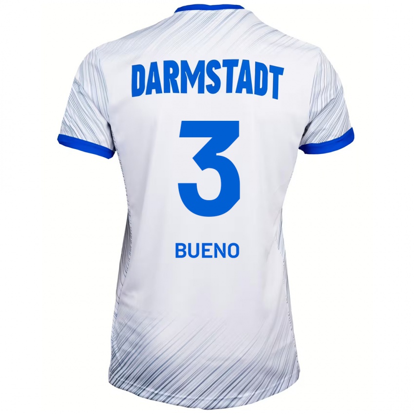 Damen Guille Bueno #3 Weiß Blau Auswärtstrikot Trikot 2024/25 T-Shirt Österreich