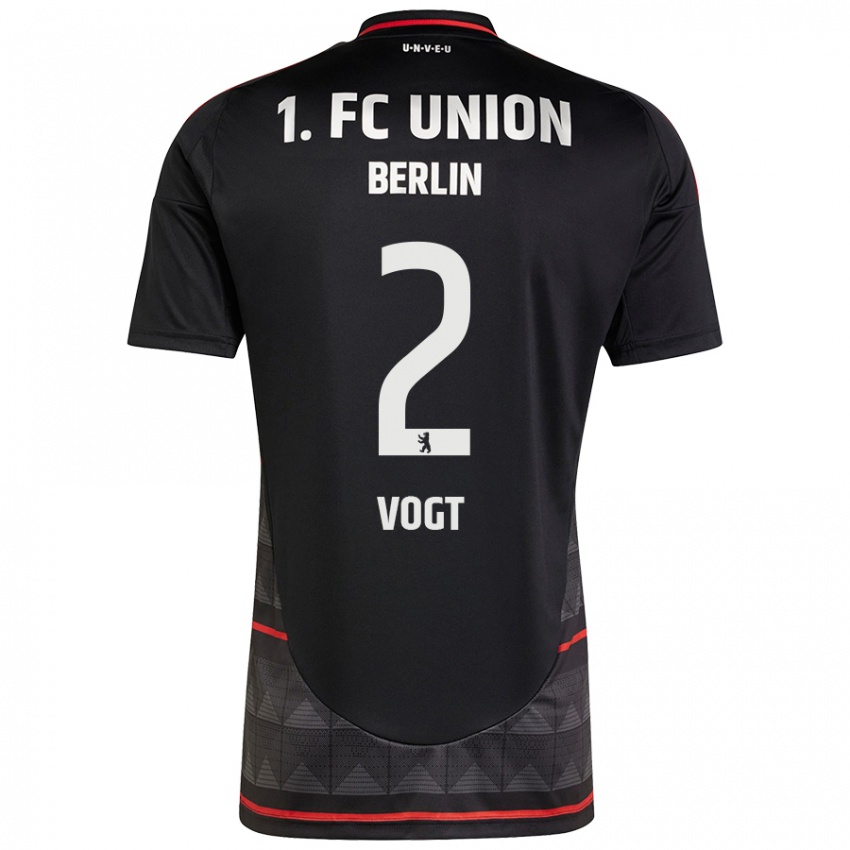 Damen Kevin Vogt #2 Schwarz Auswärtstrikot Trikot 2024/25 T-Shirt Österreich