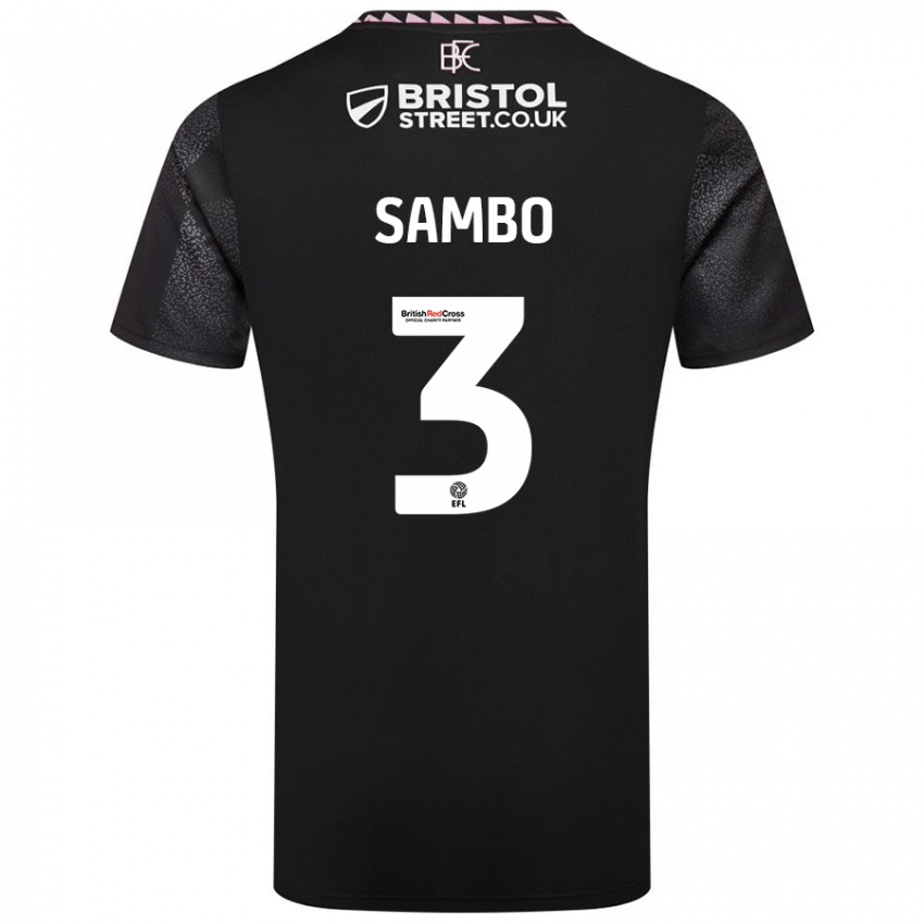 Damen Shurandy Sambo #3 Schwarz Auswärtstrikot Trikot 2024/25 T-Shirt Österreich