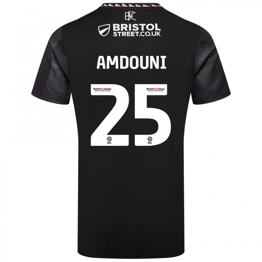 Damen Zeki Amdouni #25 Schwarz Auswärtstrikot Trikot 2024/25 T-Shirt Österreich