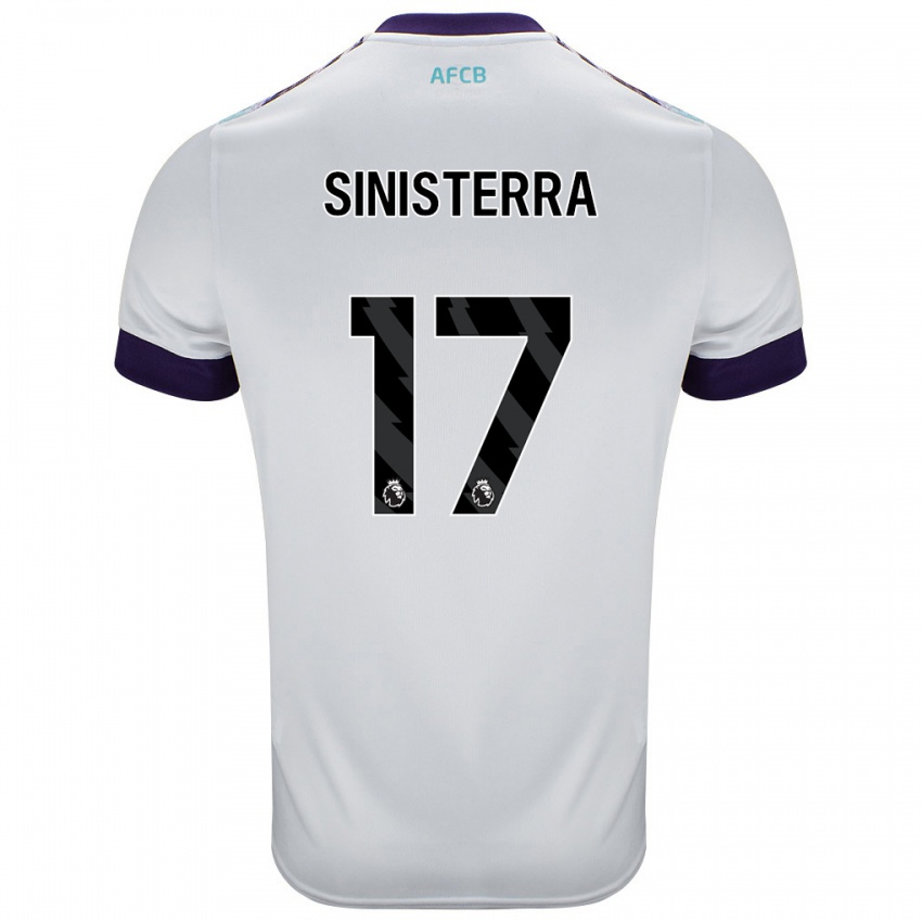 Damen Luis Sinisterra #17 Weiß Grün Lila Auswärtstrikot Trikot 2024/25 T-Shirt Österreich