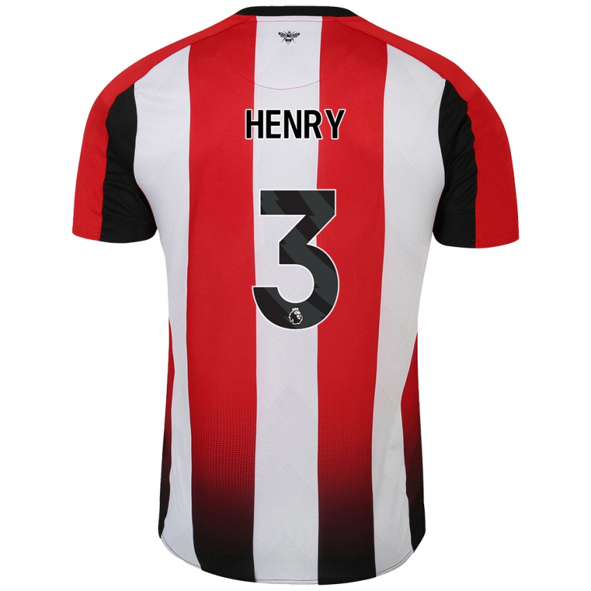 Kinder Rico Henry #3 Rot Weiß Heimtrikot Trikot 2024/25 T-Shirt Österreich