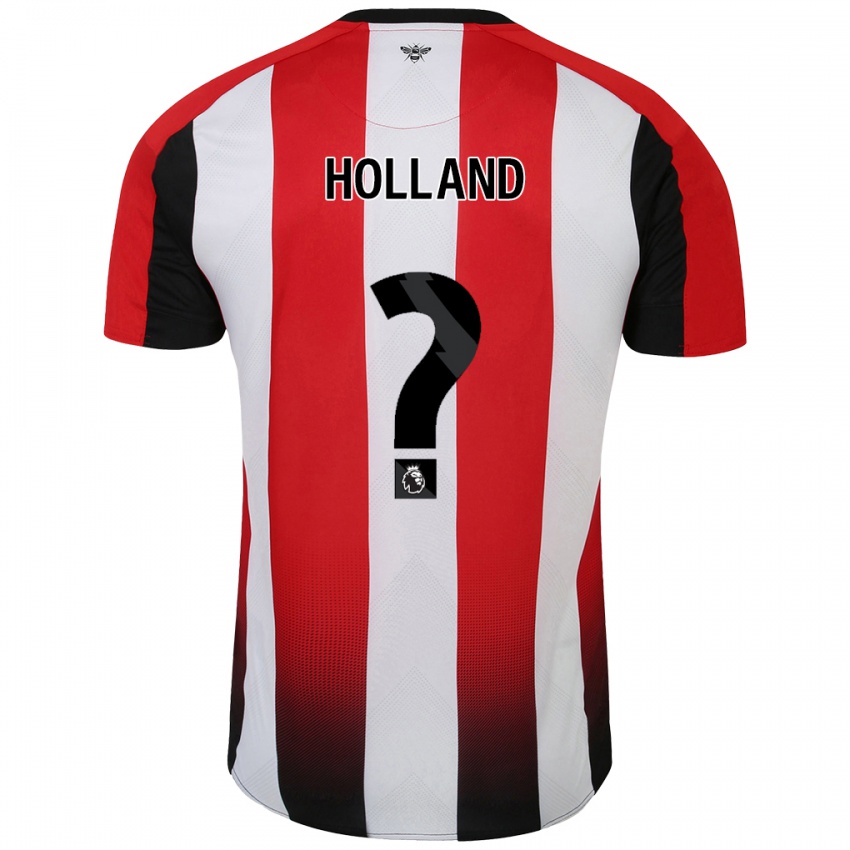 Kinder Isaac Holland #0 Rot Weiß Heimtrikot Trikot 2024/25 T-Shirt Österreich