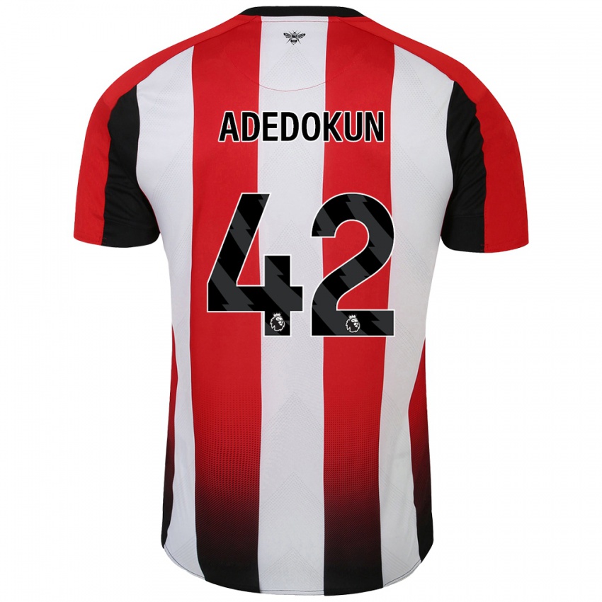 Kinder Val Adedokun #42 Rot Weiß Heimtrikot Trikot 2024/25 T-Shirt Österreich