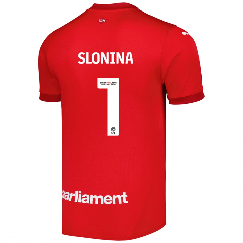 Kinder Gabriel Slonina #1 Rot Heimtrikot Trikot 2024/25 T-Shirt Österreich