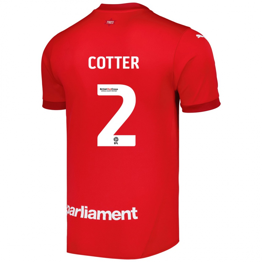 Kinder Barry Cotter #2 Rot Heimtrikot Trikot 2024/25 T-Shirt Österreich