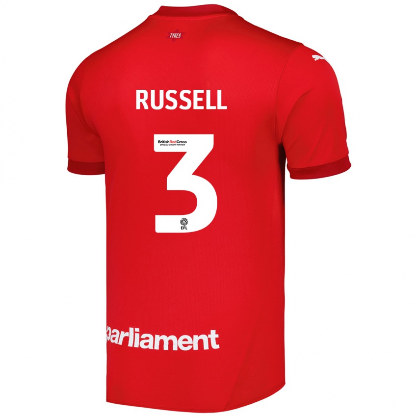 Kinder Jon Russell #3 Rot Heimtrikot Trikot 2024/25 T-Shirt Österreich