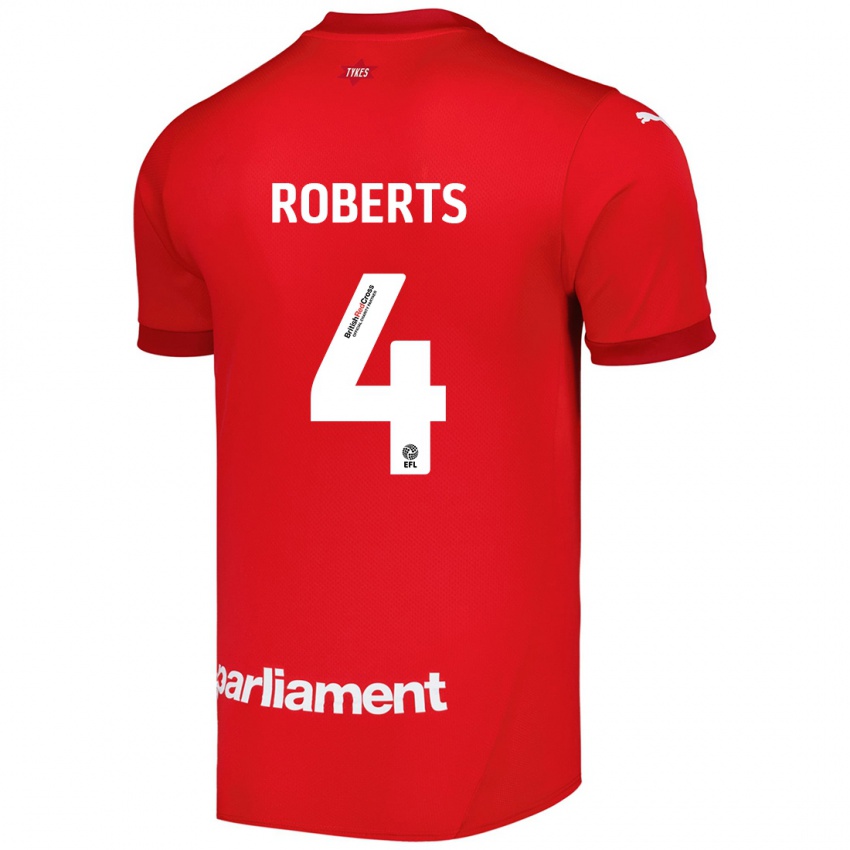 Kinder Marc Roberts #4 Rot Heimtrikot Trikot 2024/25 T-Shirt Österreich