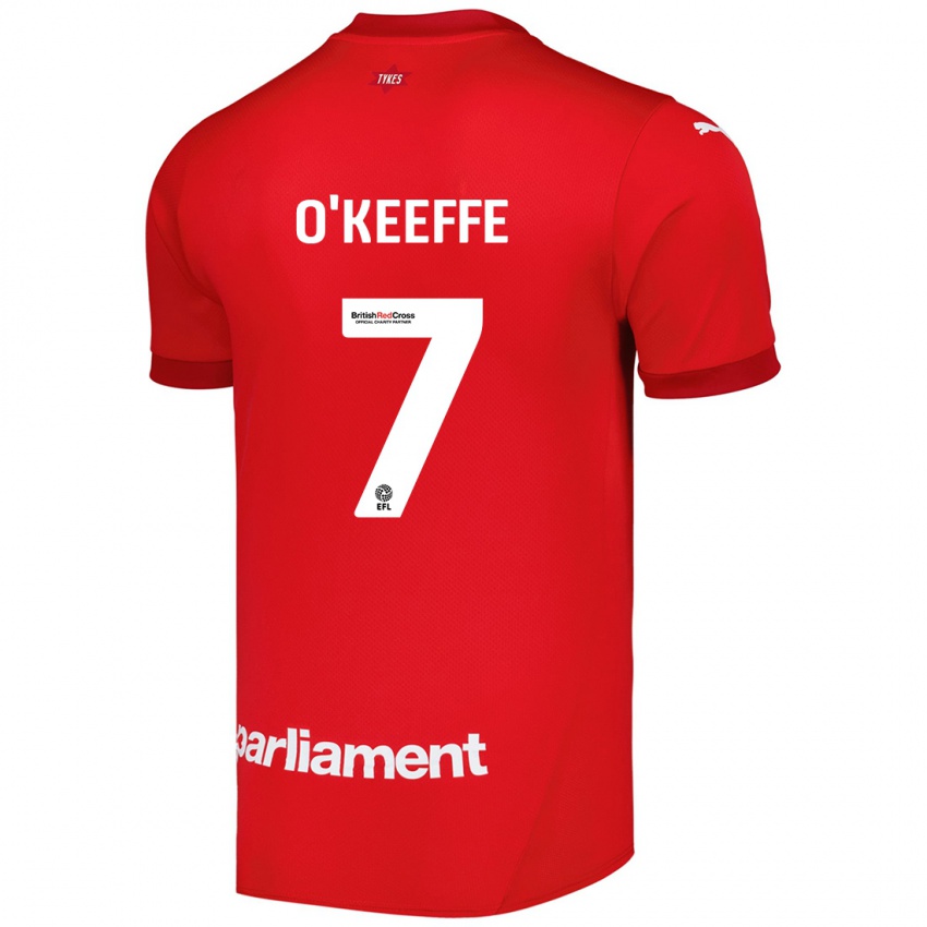 Kinder Corey O'keeffe #7 Rot Heimtrikot Trikot 2024/25 T-Shirt Österreich