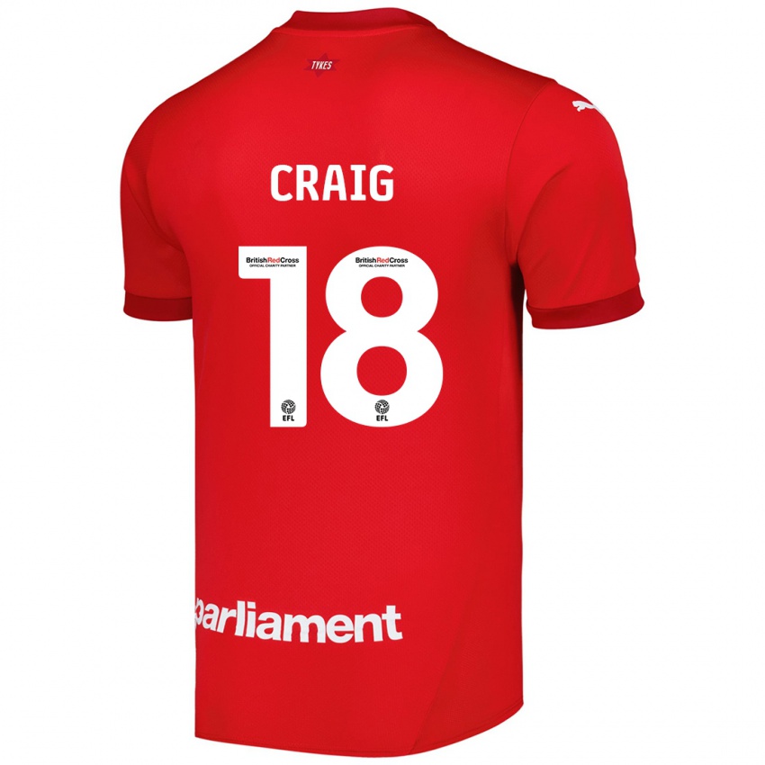 Kinder Matthew Craig #18 Rot Heimtrikot Trikot 2024/25 T-Shirt Österreich