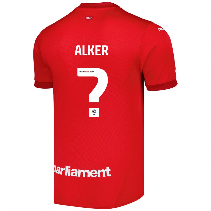 Kinder Luke Alker #0 Rot Heimtrikot Trikot 2024/25 T-Shirt Österreich