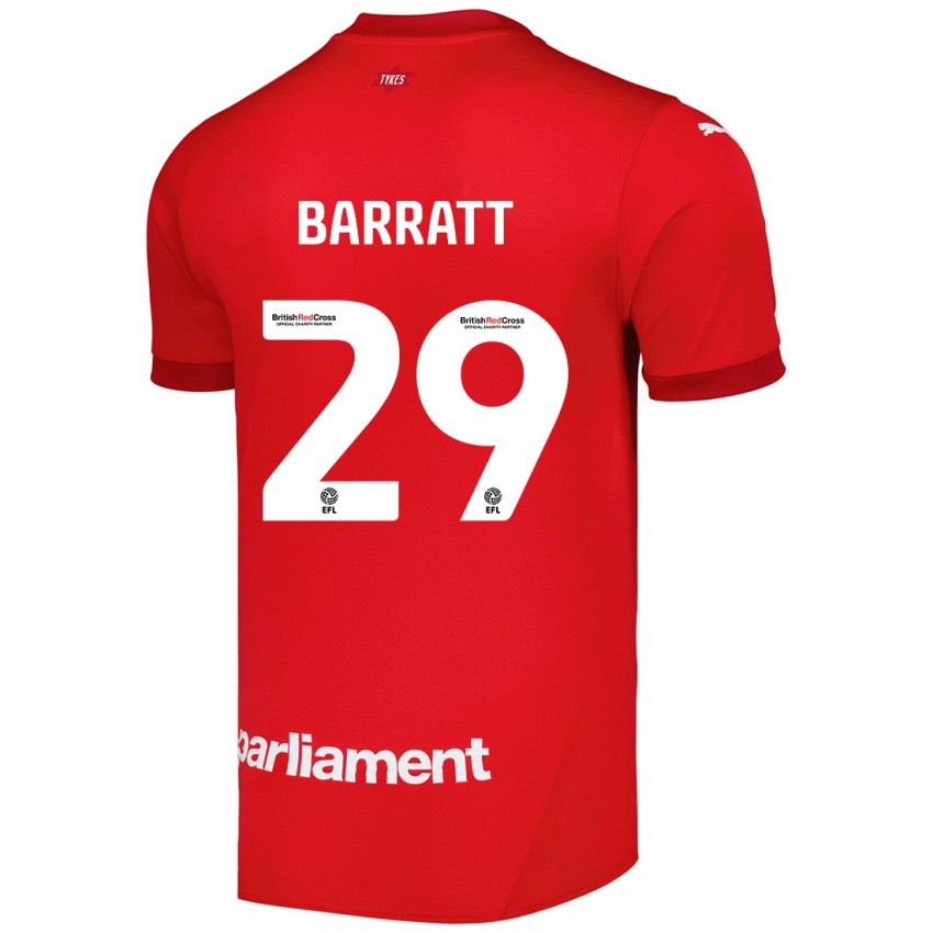 Kinder Connor Barratt #29 Rot Heimtrikot Trikot 2024/25 T-Shirt Österreich