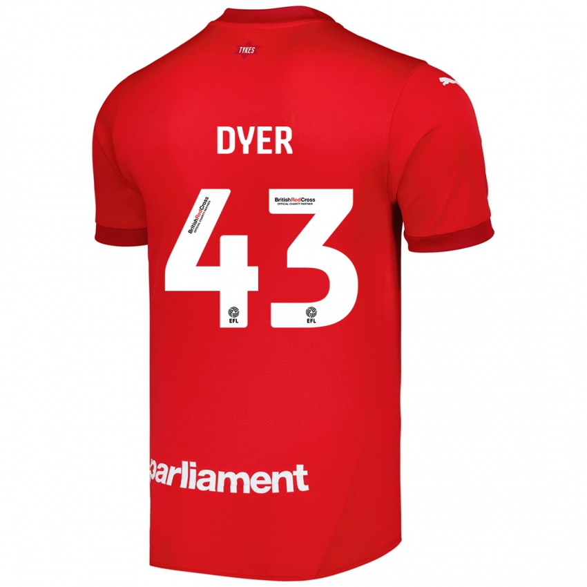 Kinder Josiah Dyer #43 Rot Heimtrikot Trikot 2024/25 T-Shirt Österreich