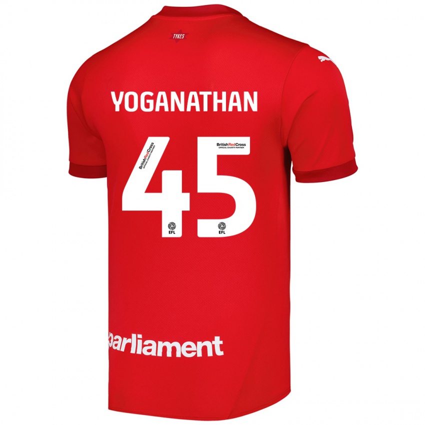 Kinder Vimal Yoganathan #45 Rot Heimtrikot Trikot 2024/25 T-Shirt Österreich