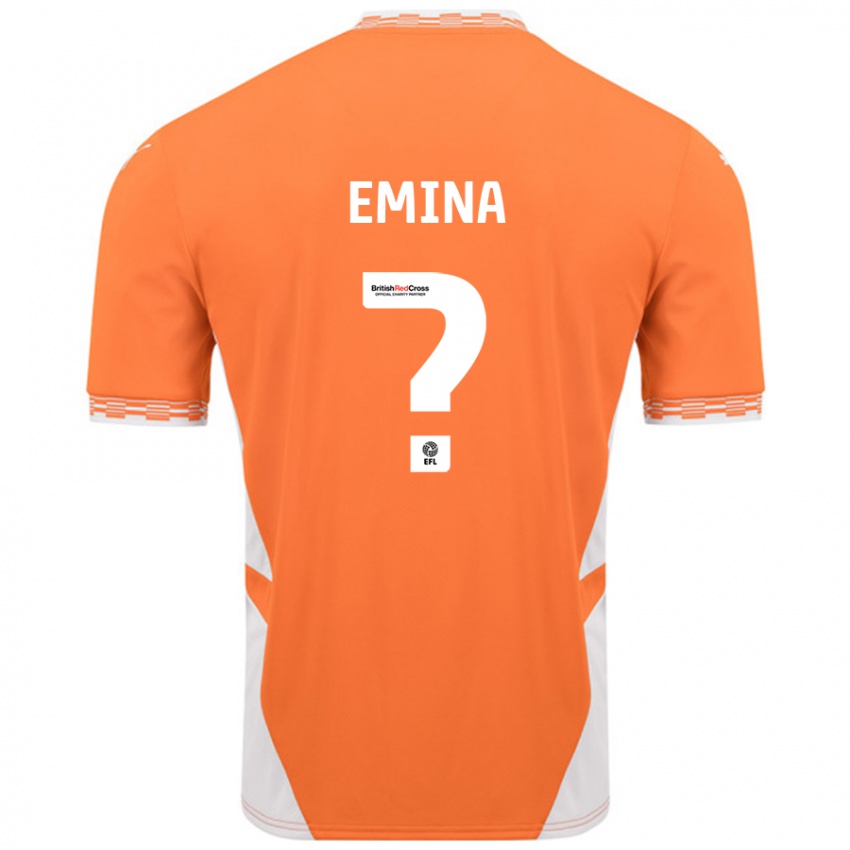 Kinder Ezra Emina #0 Orange Weiß Heimtrikot Trikot 2024/25 T-Shirt Österreich