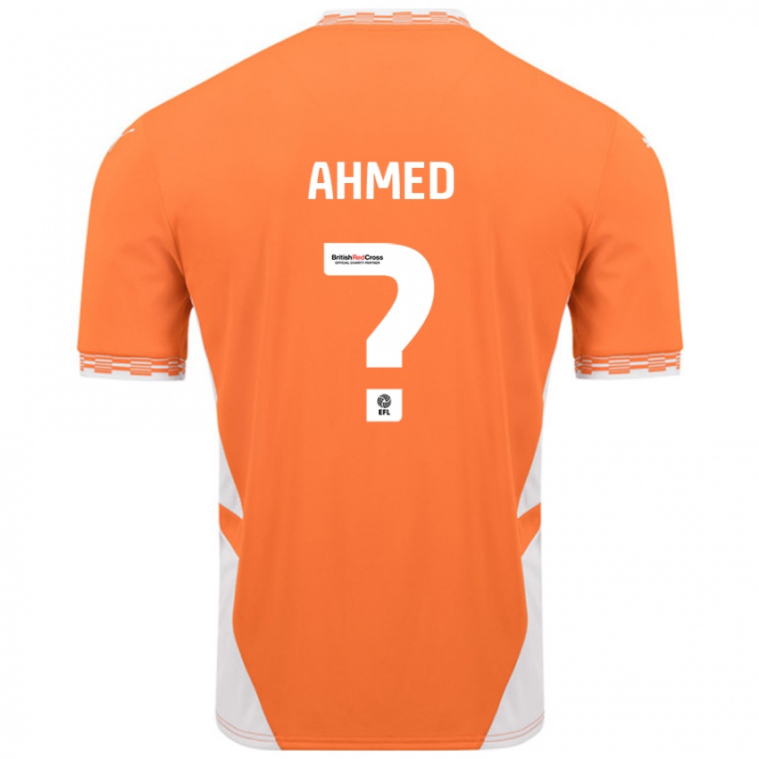 Kinder Jibran Ahmed #0 Orange Weiß Heimtrikot Trikot 2024/25 T-Shirt Österreich