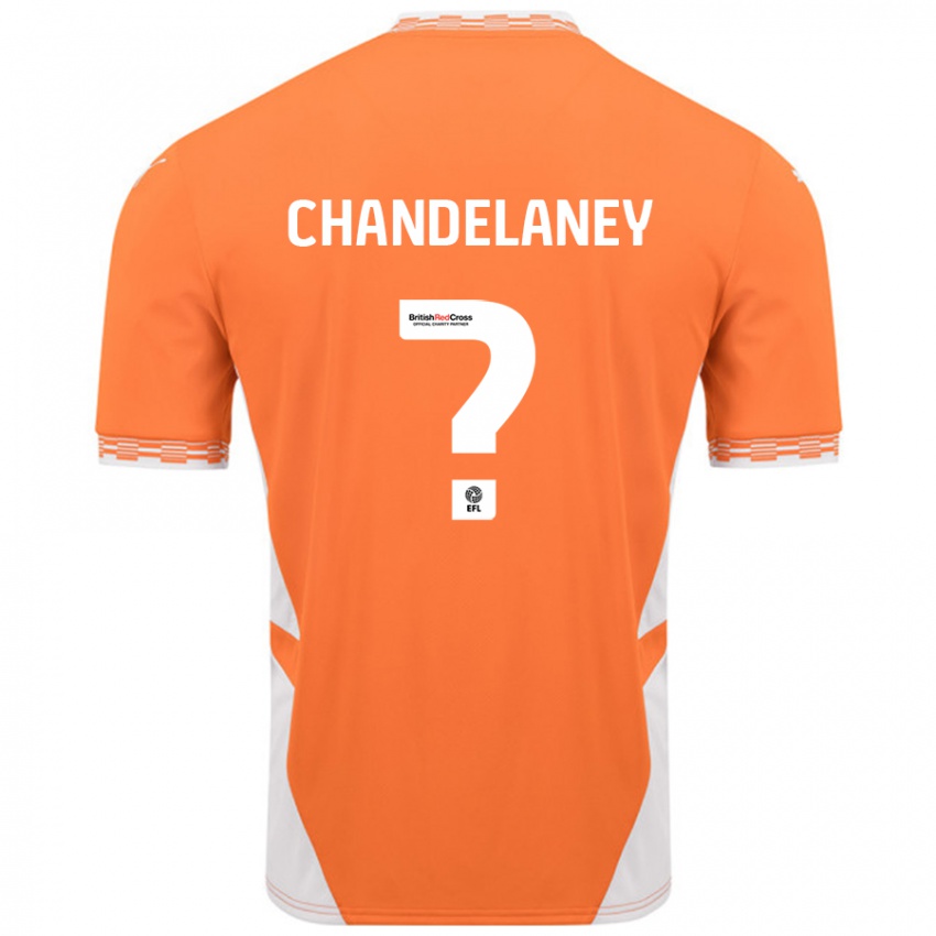 Kinder Yulan Chandelaney #0 Orange Weiß Heimtrikot Trikot 2024/25 T-Shirt Österreich