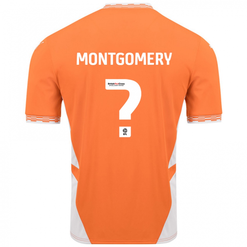 Kinder Aleysha Montgomery #0 Orange Weiß Heimtrikot Trikot 2024/25 T-Shirt Österreich