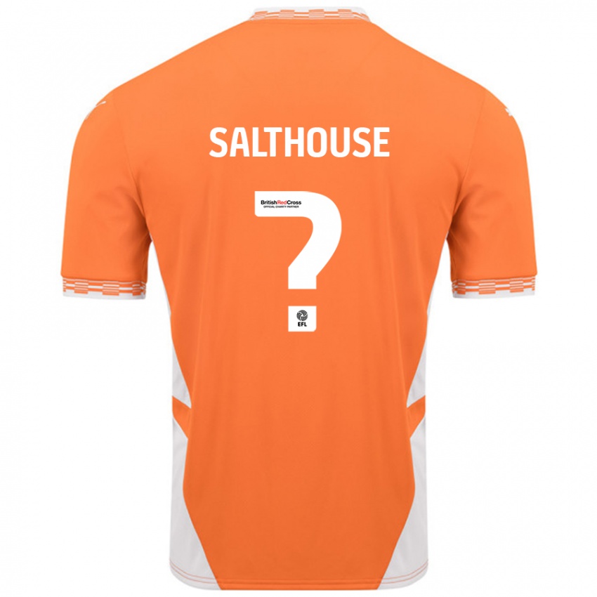 Kinder Emily Salthouse #0 Orange Weiß Heimtrikot Trikot 2024/25 T-Shirt Österreich