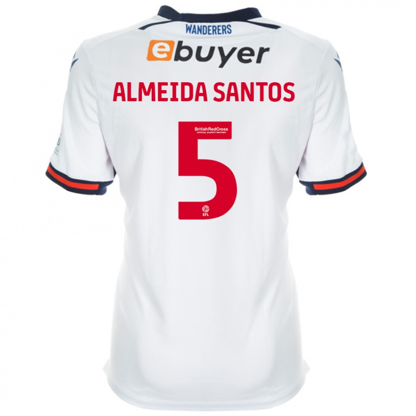 Kinder Ricardo Santos #5 Weiß Heimtrikot Trikot 2024/25 T-Shirt Österreich