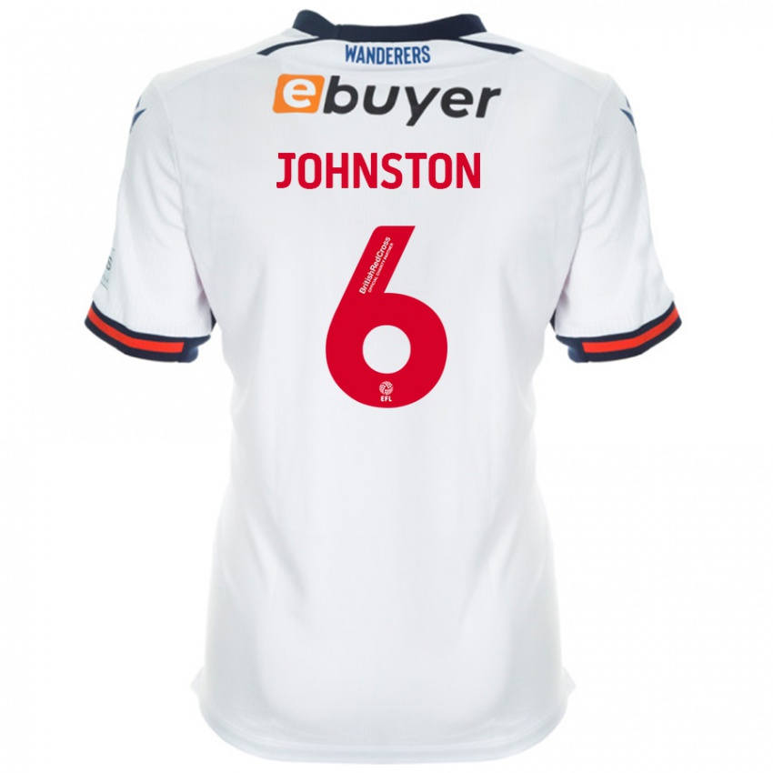 Kinder George Johnston #6 Weiß Heimtrikot Trikot 2024/25 T-Shirt Österreich