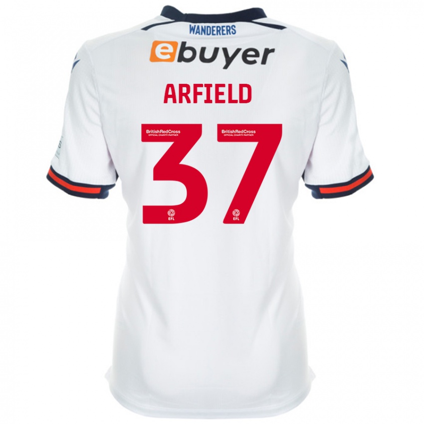 Kinder Scott Arfield #37 Weiß Heimtrikot Trikot 2024/25 T-Shirt Österreich