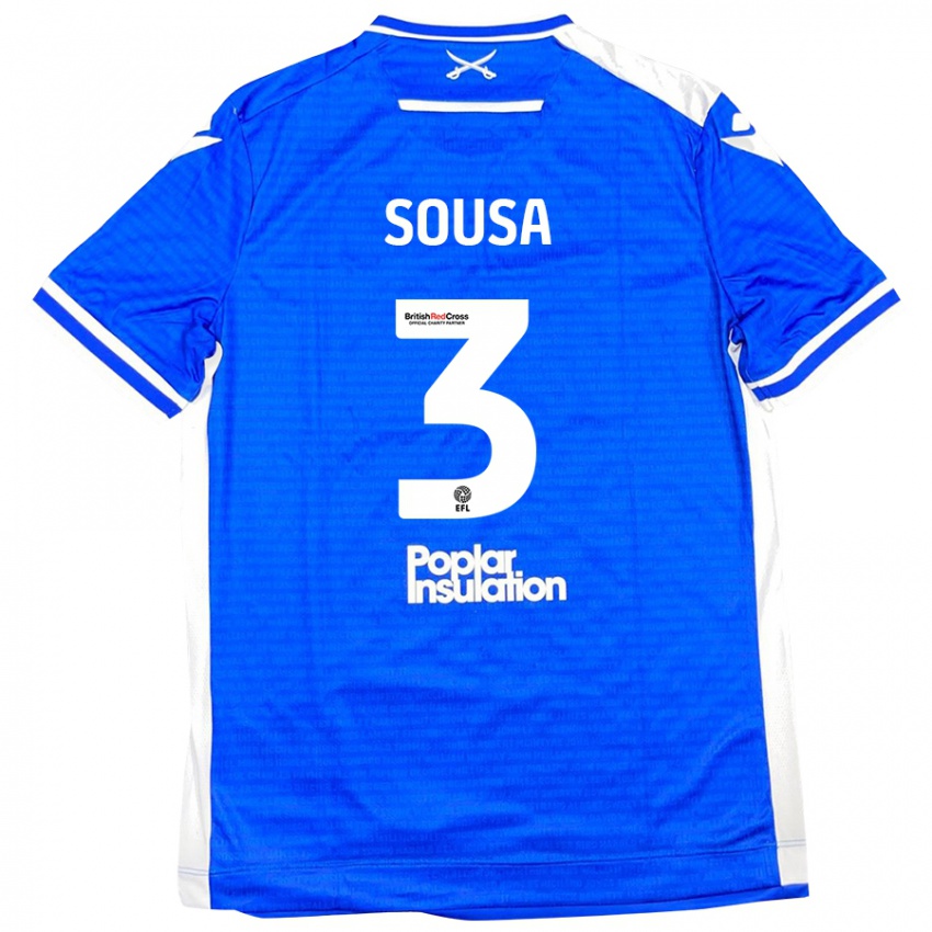 Kinder Lino Sousa #3 Blau Weiß Heimtrikot Trikot 2024/25 T-Shirt Österreich