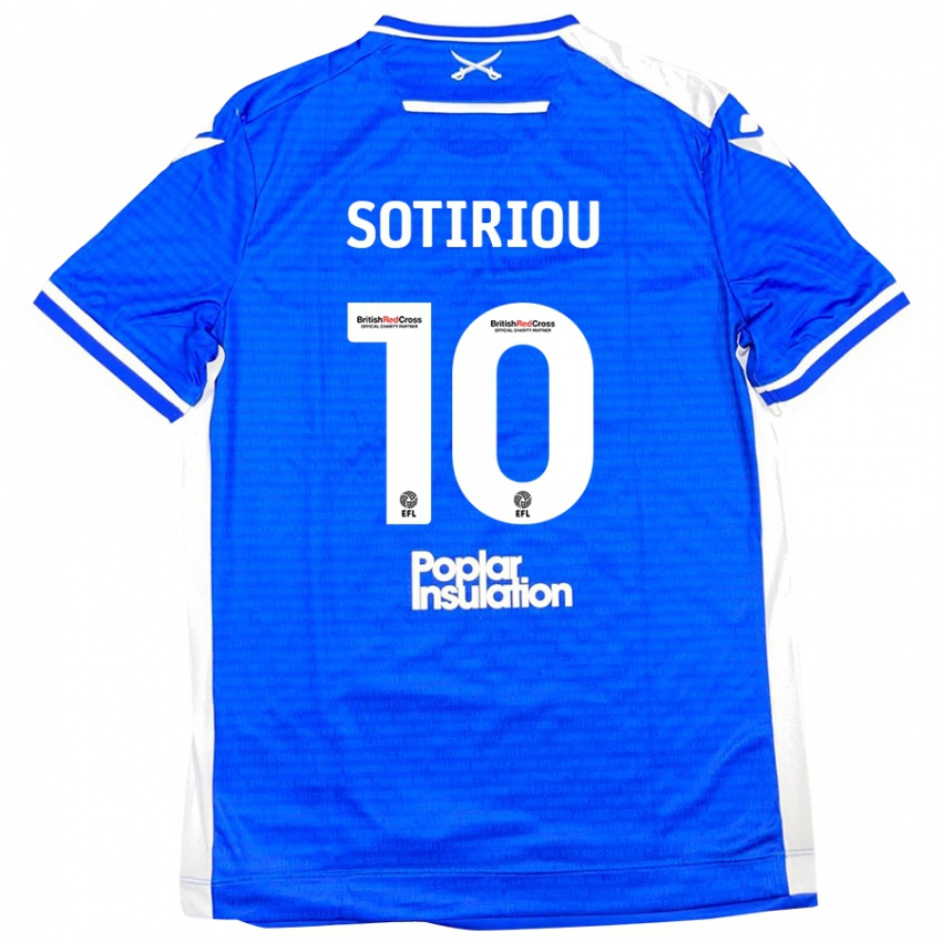 Kinder Ruel Sotiriou #10 Blau Weiß Heimtrikot Trikot 2024/25 T-Shirt Österreich