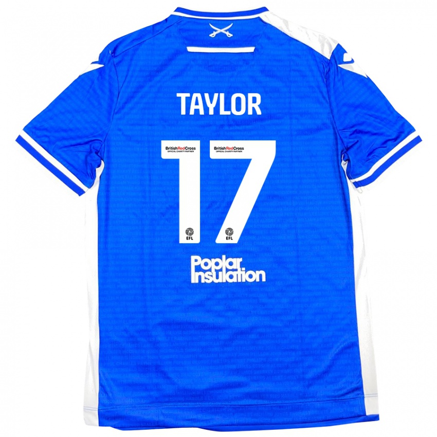 Kinder Connor Taylor #17 Blau Weiß Heimtrikot Trikot 2024/25 T-Shirt Österreich