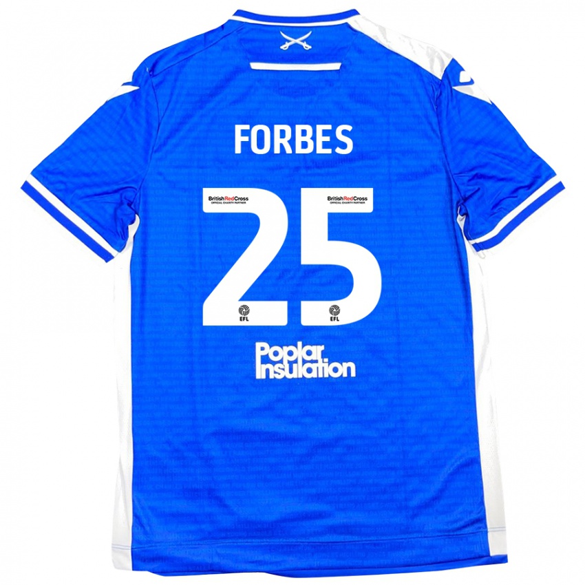 Kinder Michael Forbes #25 Blau Weiß Heimtrikot Trikot 2024/25 T-Shirt Österreich