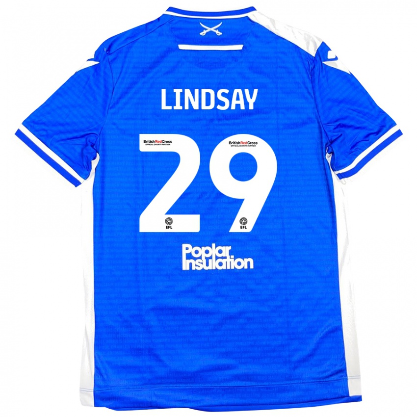 Kinder Jamie Lindsay #29 Blau Weiß Heimtrikot Trikot 2024/25 T-Shirt Österreich