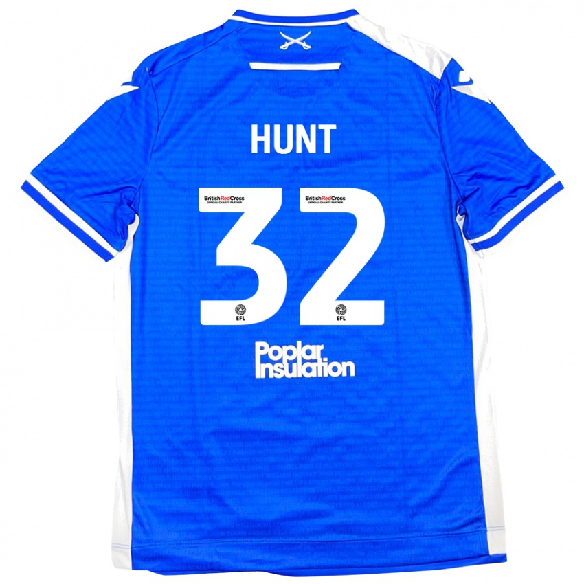 Kinder Jack Hunt #32 Blau Weiß Heimtrikot Trikot 2024/25 T-Shirt Österreich