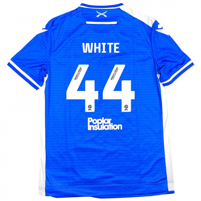 Kinder Charlie White #44 Blau Weiß Heimtrikot Trikot 2024/25 T-Shirt Österreich