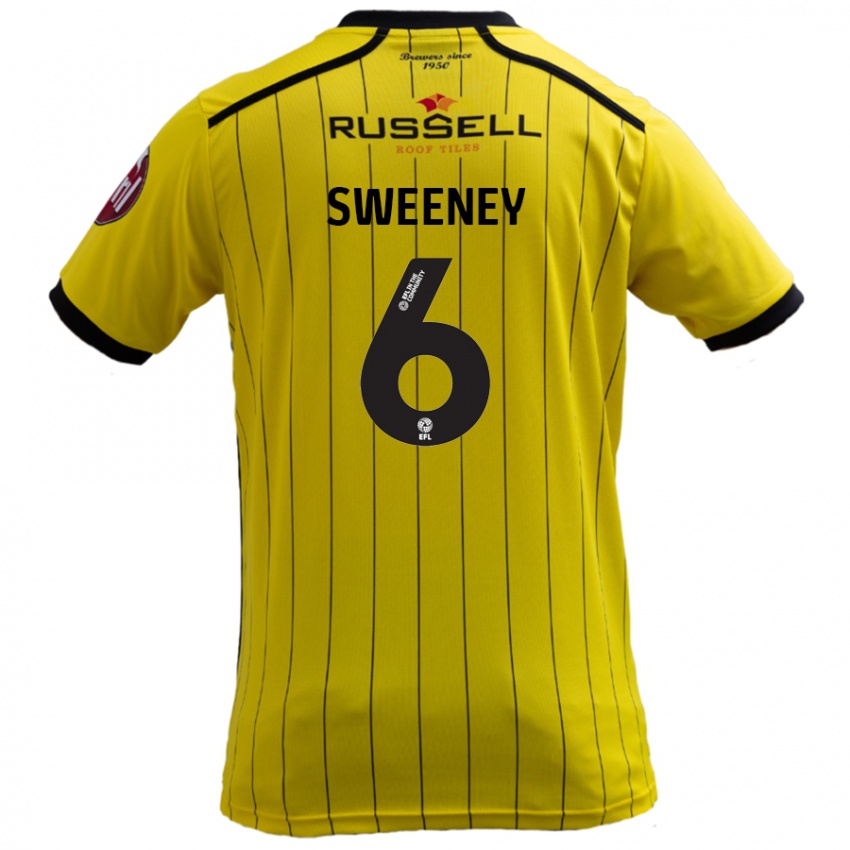 Kinder Ryan Sweeney #6 Gelb Heimtrikot Trikot 2024/25 T-Shirt Österreich