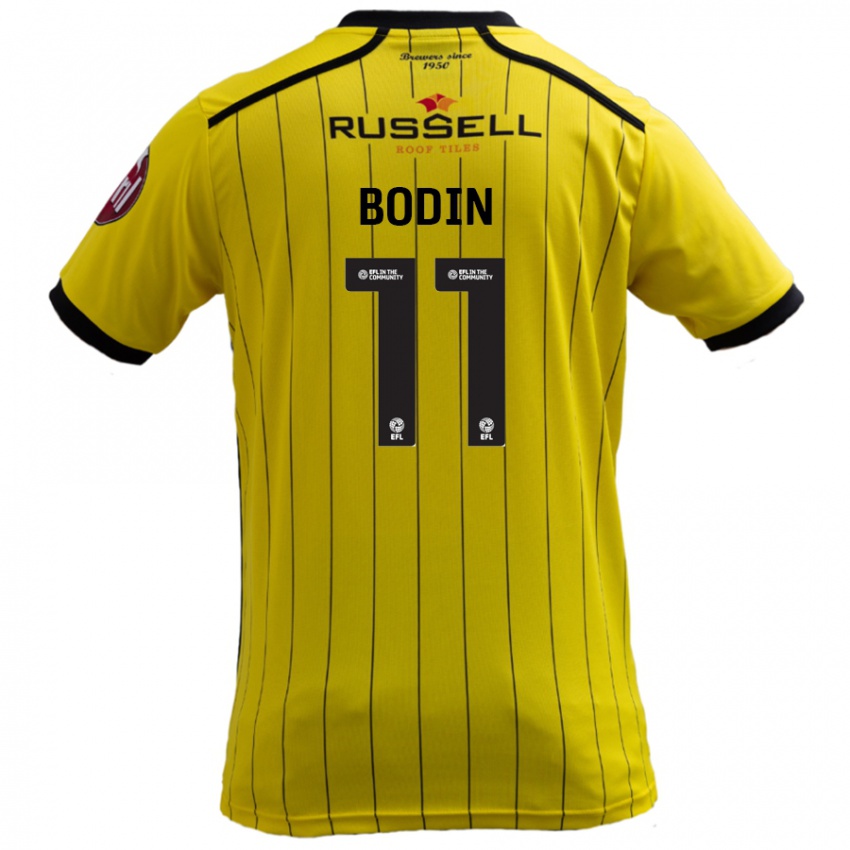 Kinder Billy Bodin #11 Gelb Heimtrikot Trikot 2024/25 T-Shirt Österreich