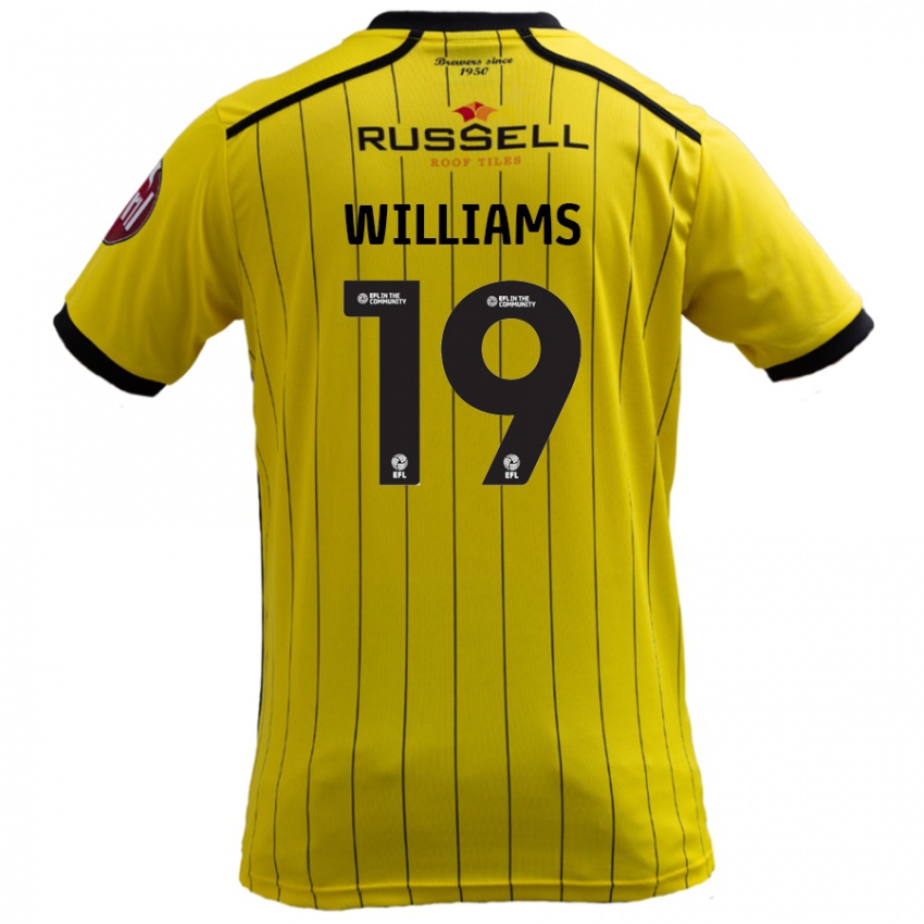 Kinder Dylan Williams #19 Gelb Heimtrikot Trikot 2024/25 T-Shirt Österreich