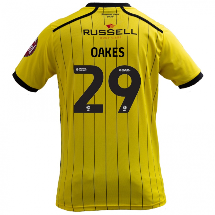 Kinder Toby Oakes #29 Gelb Heimtrikot Trikot 2024/25 T-Shirt Österreich