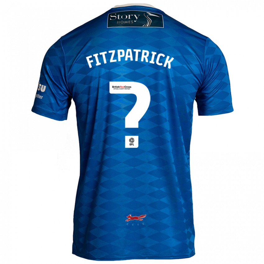 Kinder Aran Fitzpatrick #0 Blau Heimtrikot Trikot 2024/25 T-Shirt Österreich