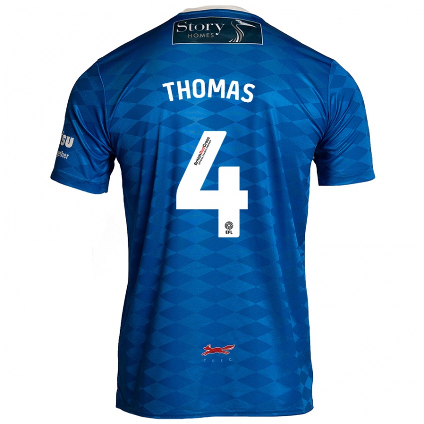 Kinder Terell Thomas #4 Blau Heimtrikot Trikot 2024/25 T-Shirt Österreich