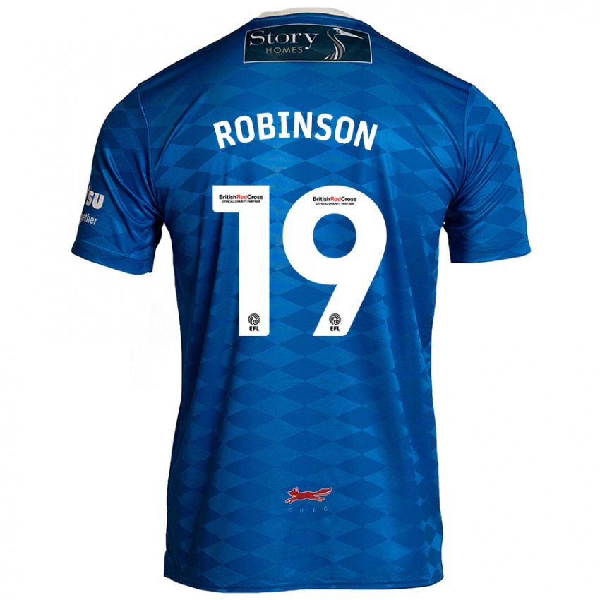 Kinder Jack Robinson #19 Blau Heimtrikot Trikot 2024/25 T-Shirt Österreich