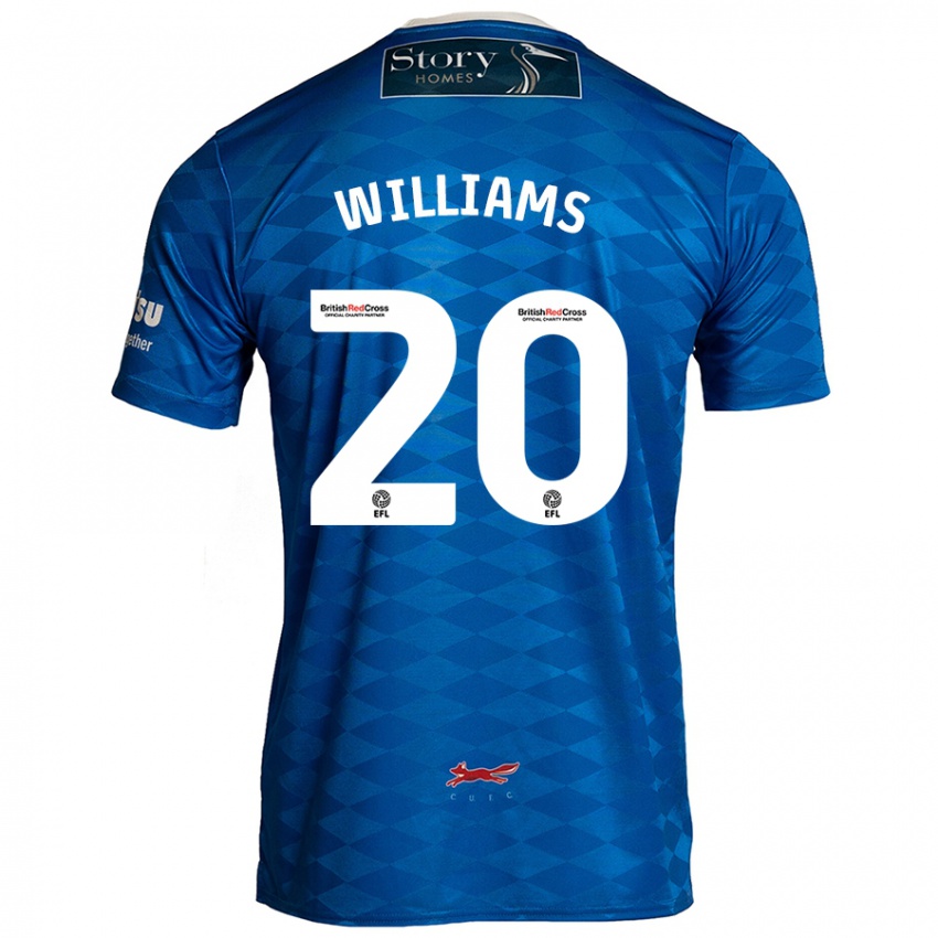 Kinder Ben Williams #20 Blau Heimtrikot Trikot 2024/25 T-Shirt Österreich