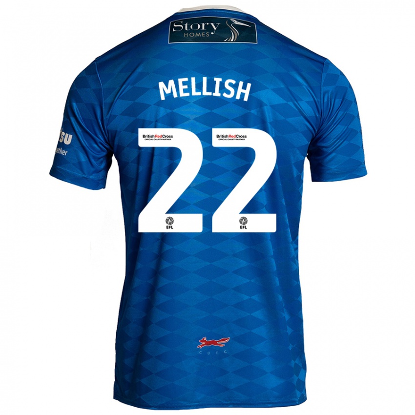 Kinder Jon Mellish #22 Blau Heimtrikot Trikot 2024/25 T-Shirt Österreich