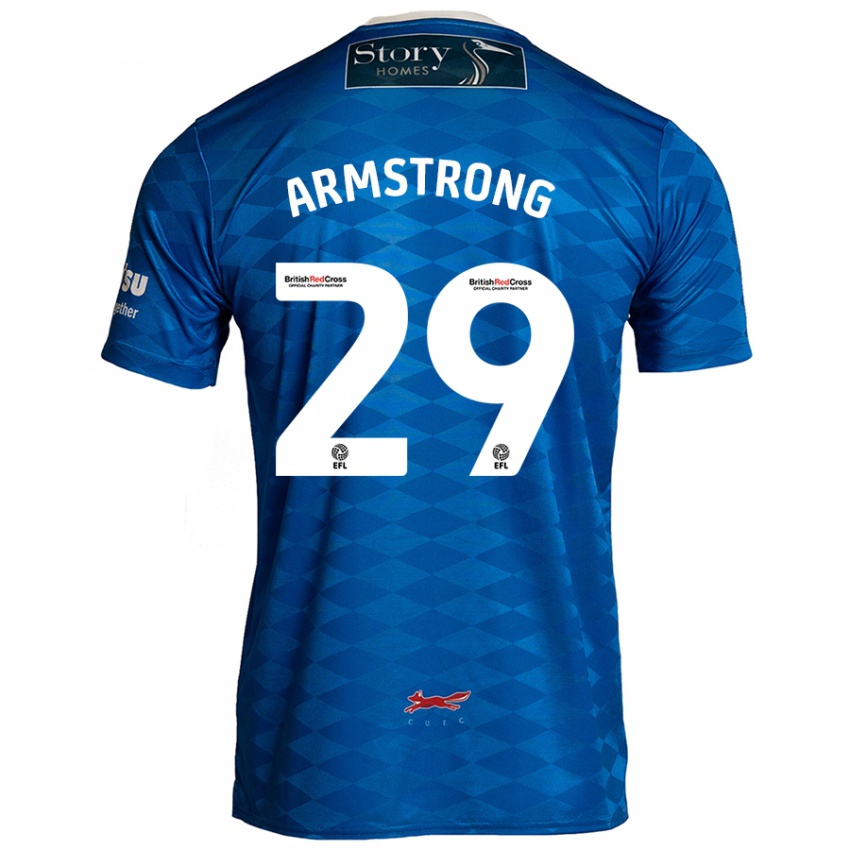 Kinder Luke Armstrong #29 Blau Heimtrikot Trikot 2024/25 T-Shirt Österreich