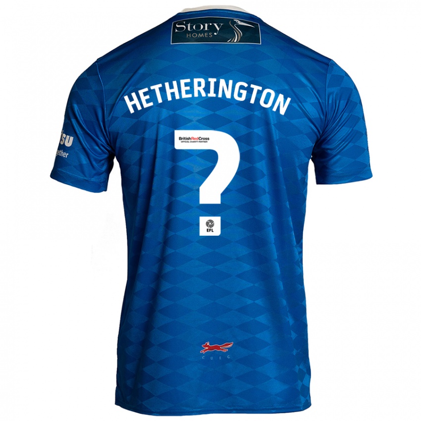 Kinder Sam Hetherington #0 Blau Heimtrikot Trikot 2024/25 T-Shirt Österreich